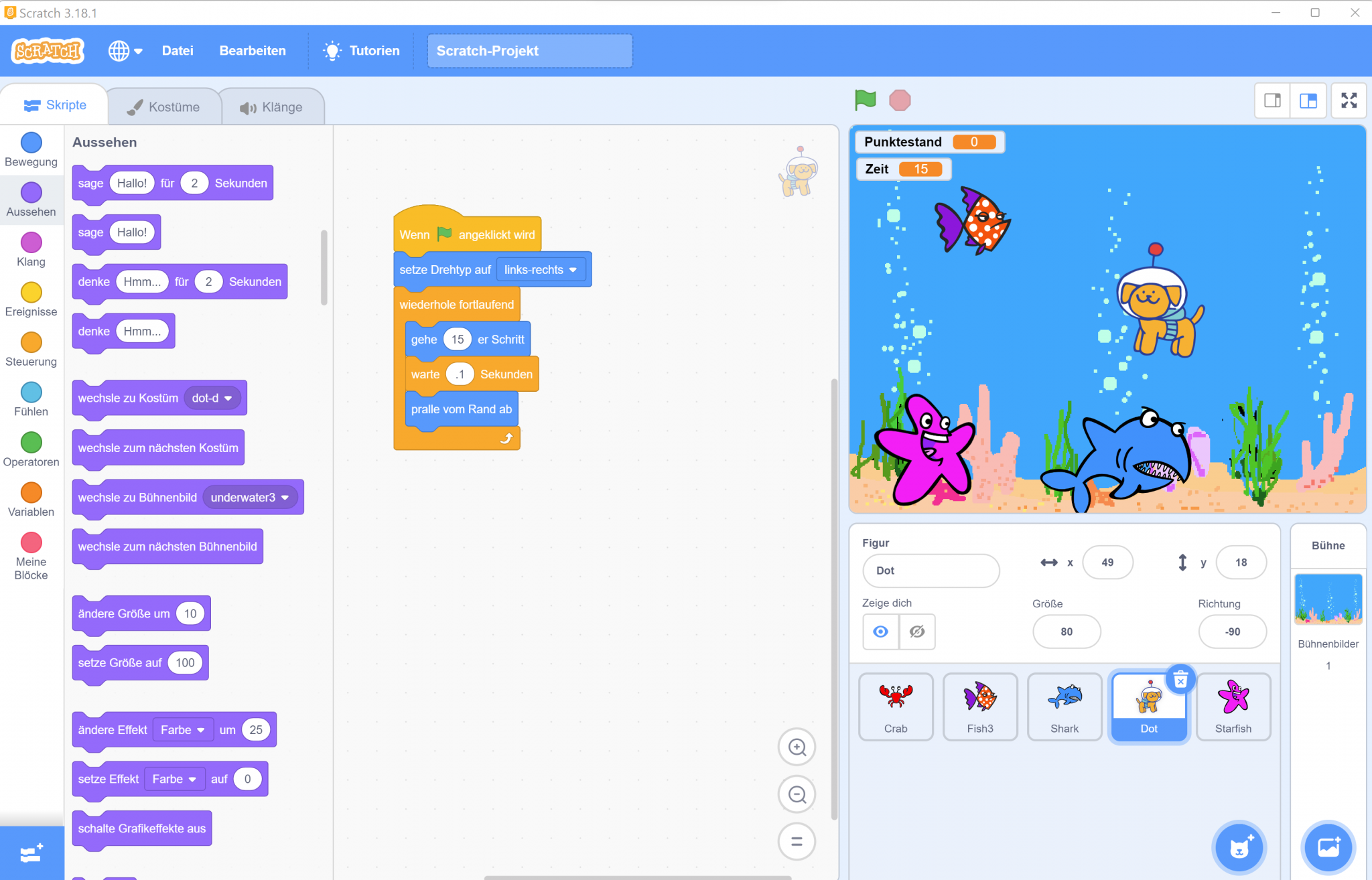 Scratch und Scratch Junior Homepage der GretelBergmannSchule, Nürnberg